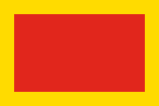red, yellow border
