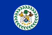 1950 flag of Belize