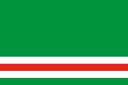 green with three white-red-white stripes