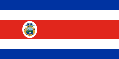 1906 state flag of Costa Rica
