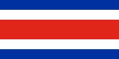 1906 civil flag of Costa Rica