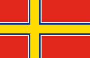 red, blue-white-yellow nordic cross