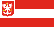 red-white-red-white, white canton, coat of arms