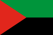 green-black, red triangle