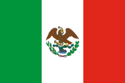 1823 flag of Mexico