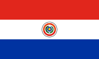 Front of the 1992 flag of Paraguay