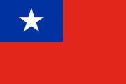 red, blue canton, white star