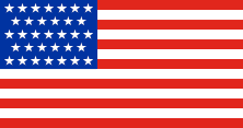 33-star United States flag